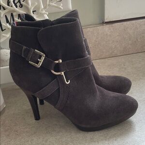 Tommy Hilfiger Dark Brown Heeled Boots
